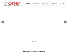 Tablet Screenshot of canaryrack.com